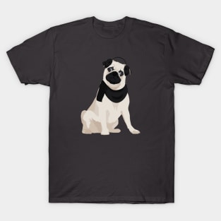 Winter Pug Dog T-Shirt for Dog Lovers T-Shirt